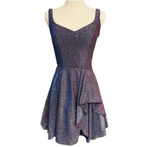 Blondie Nites Fit &Flare Y2K Babydoll Iridescent Juniors Sz 3 Party,Formal Dress